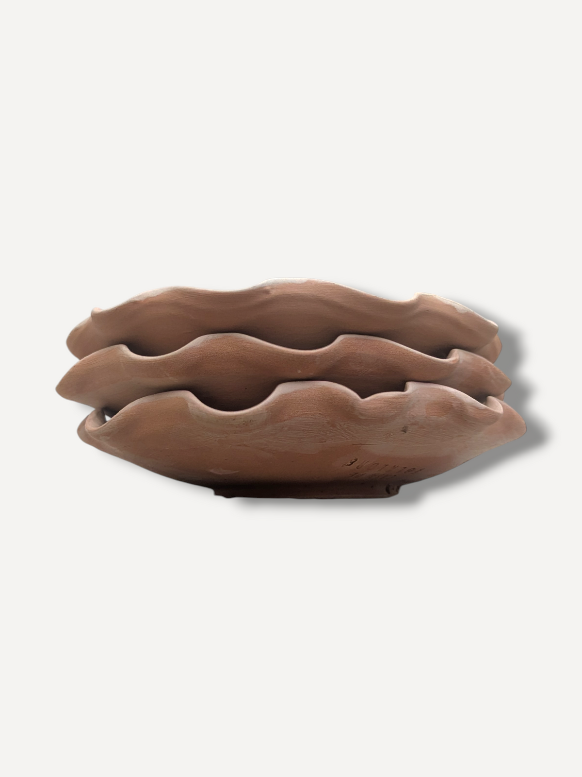 Warm Ecru Splatter Serving Plate