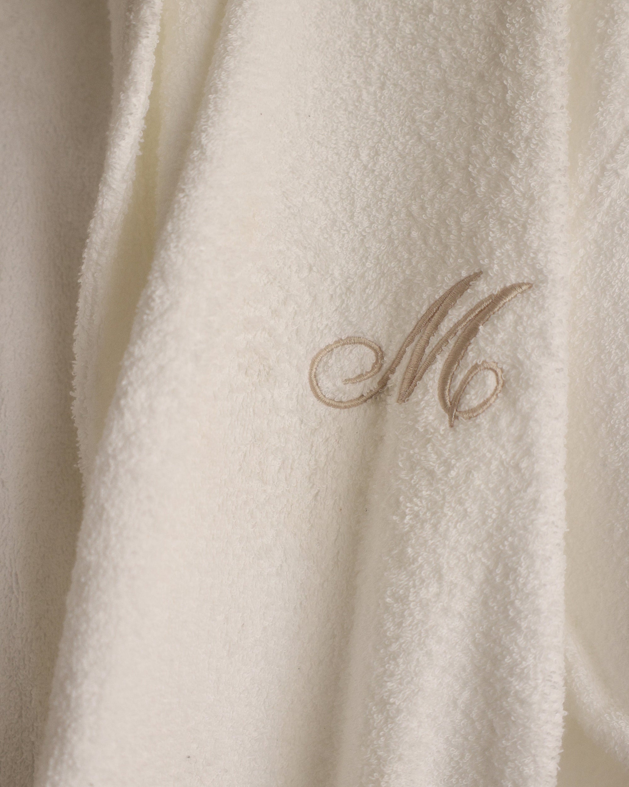 Personalised White Bathrobe MF