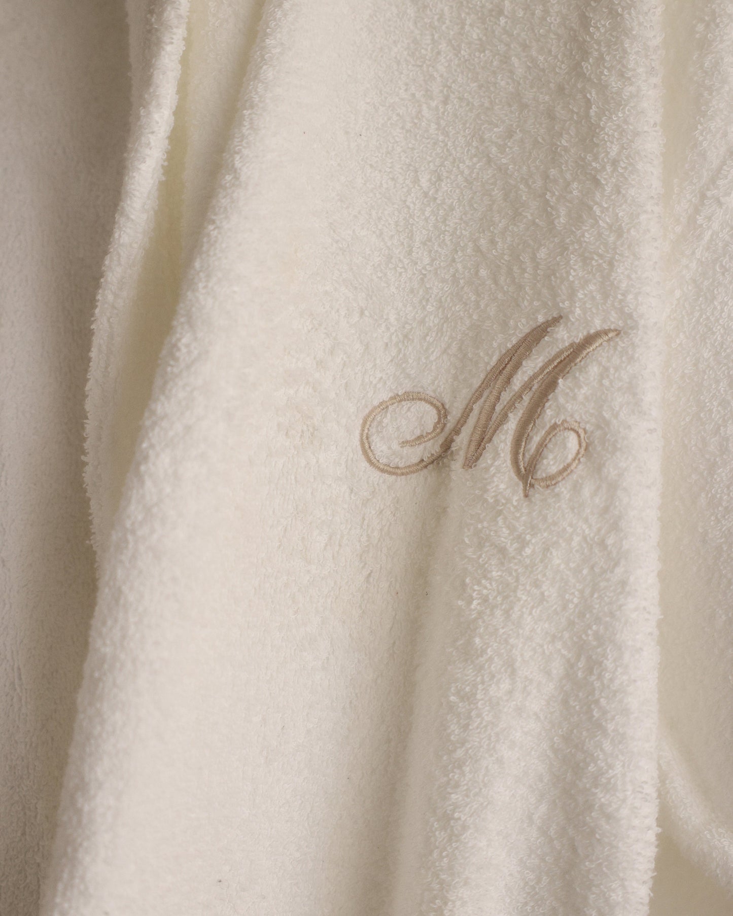 Personalised White Bathrobe MF