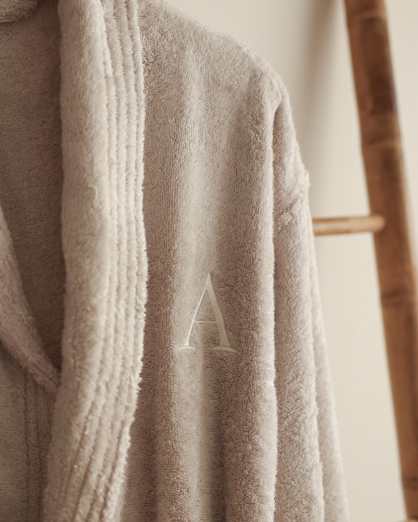 Personalised White Bathrobe MF