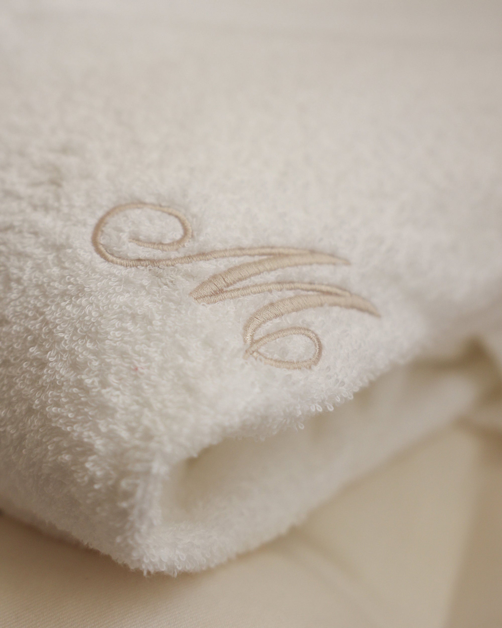 Personalised White Bathrobe MF