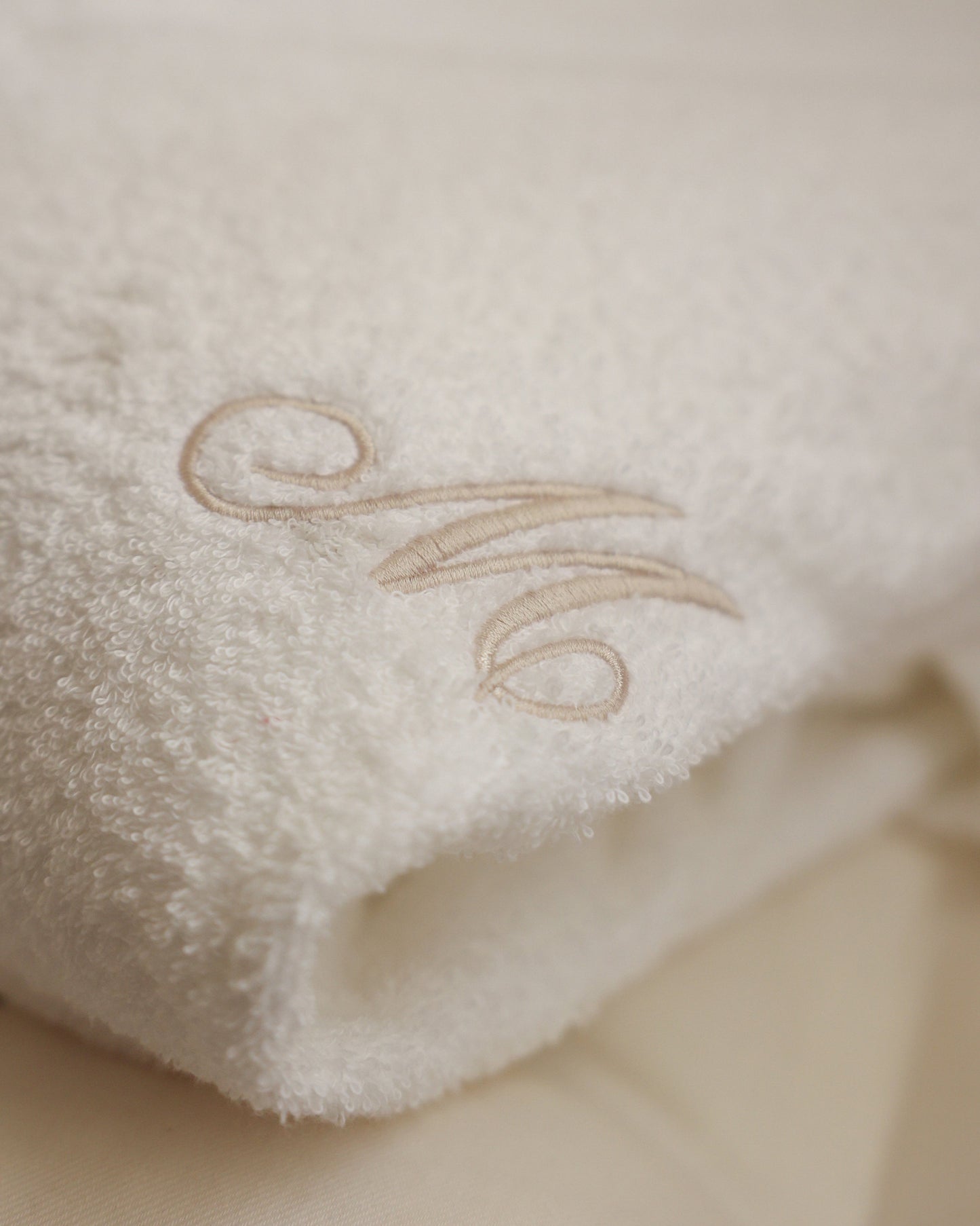 Personalised White Bathrobe MF