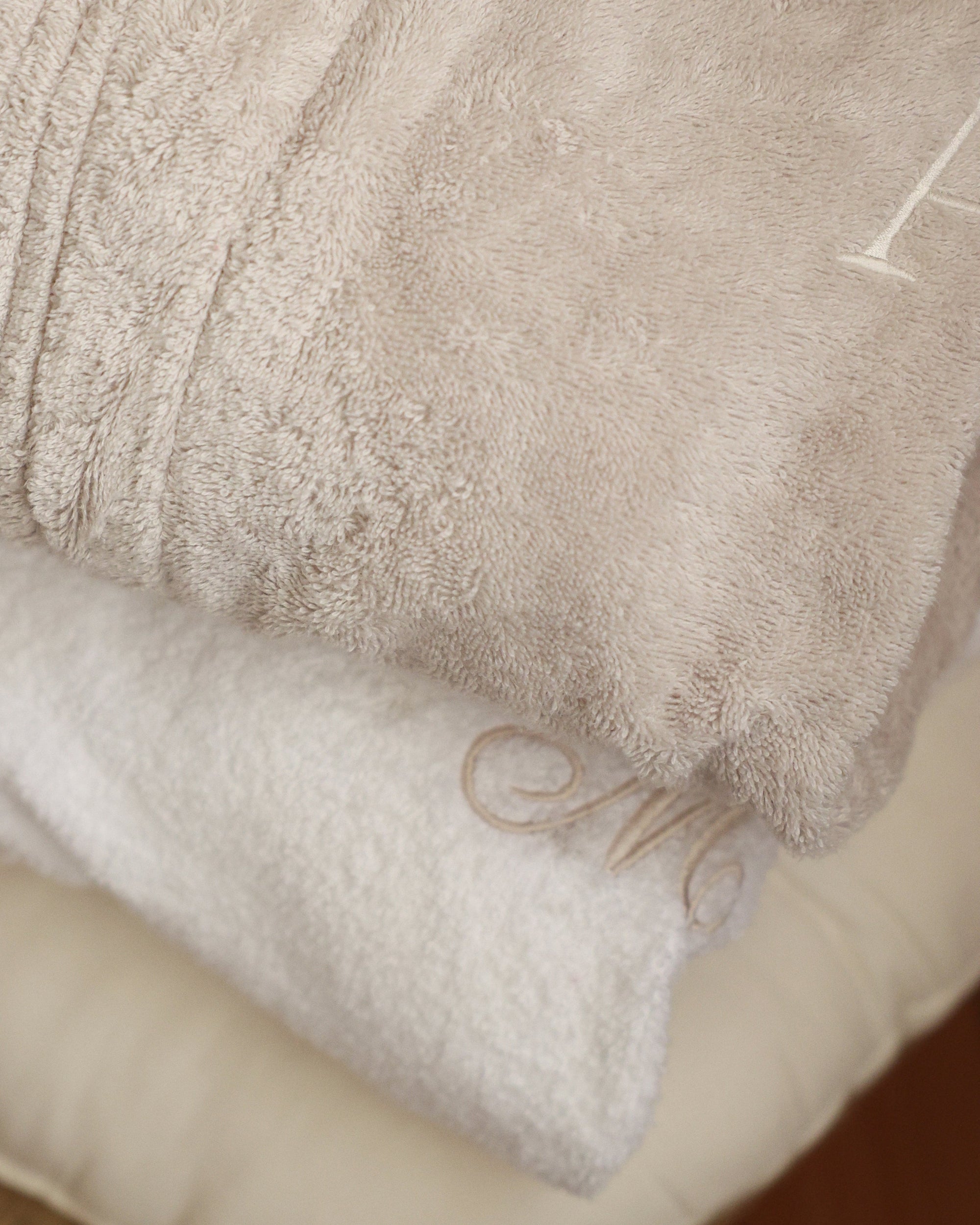 Personalised White Bathrobe MF