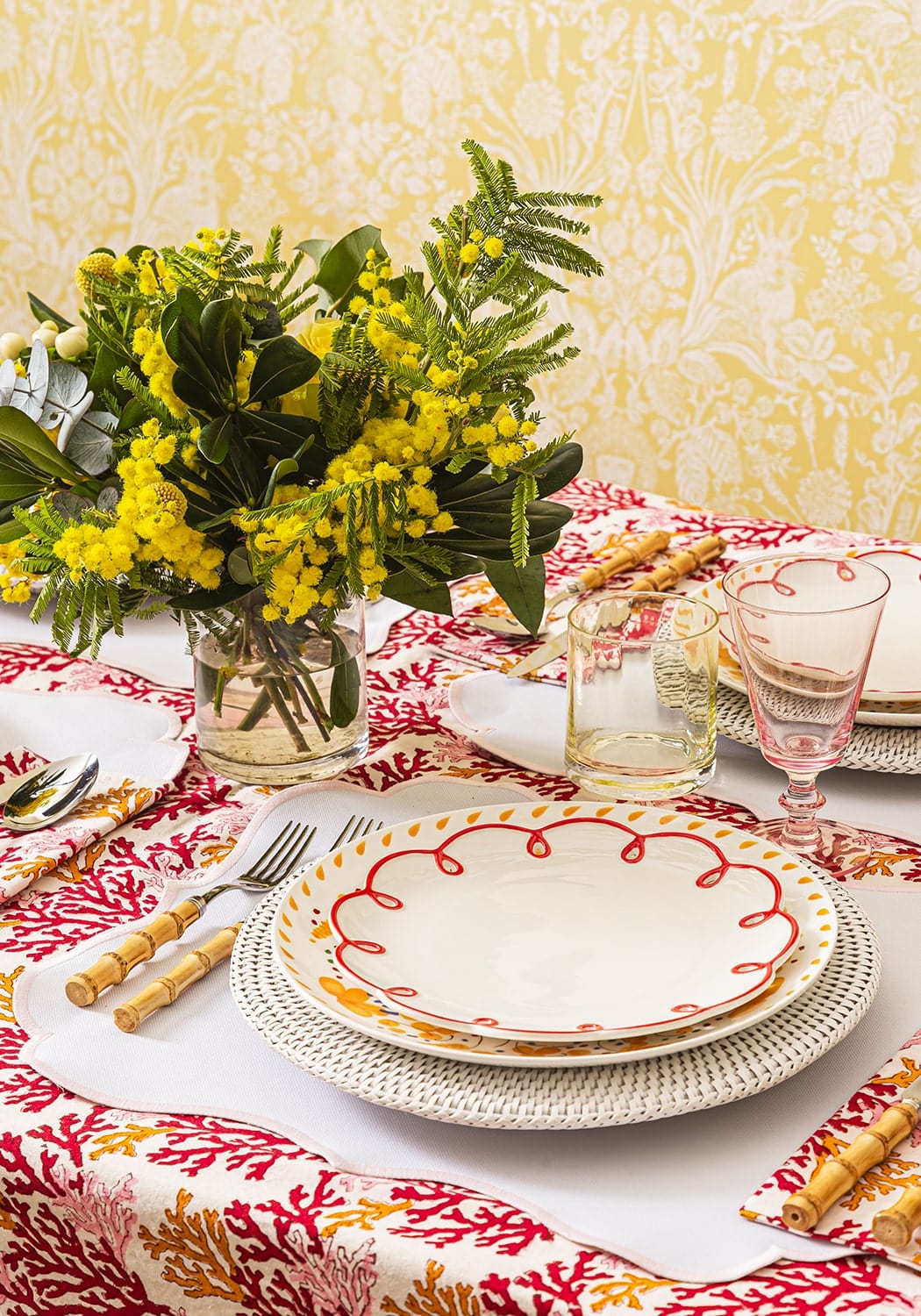Rosa Pink Placemats - Set of 4 - Casa by Josephine Jenno