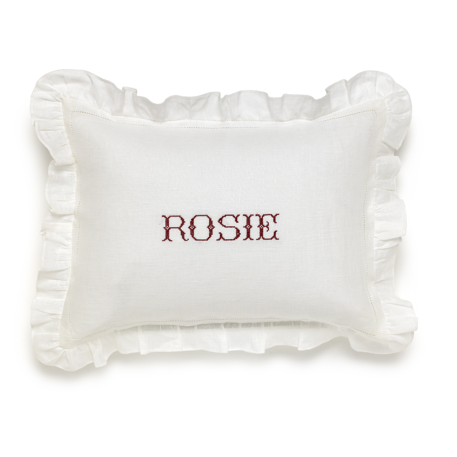 Boudoir Pillow with Frill Edge