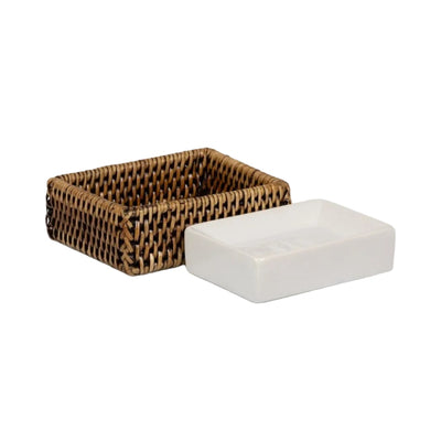 Rosie's Suds and Style Rattan Soap Dish - Casa by Josephine Jenno