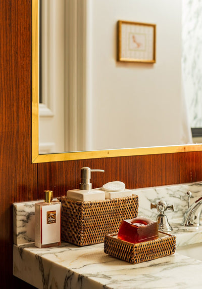 Rosie's Suds and Style Rattan Soap Dish - Casa by Josephine Jenno