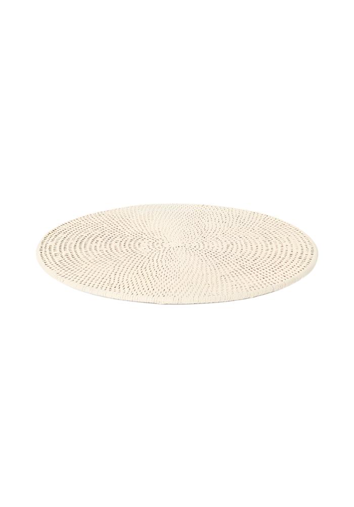 Round & Round Rattan Placemat Sand Colour - Set of 4 - Casa by Josephine Jenno