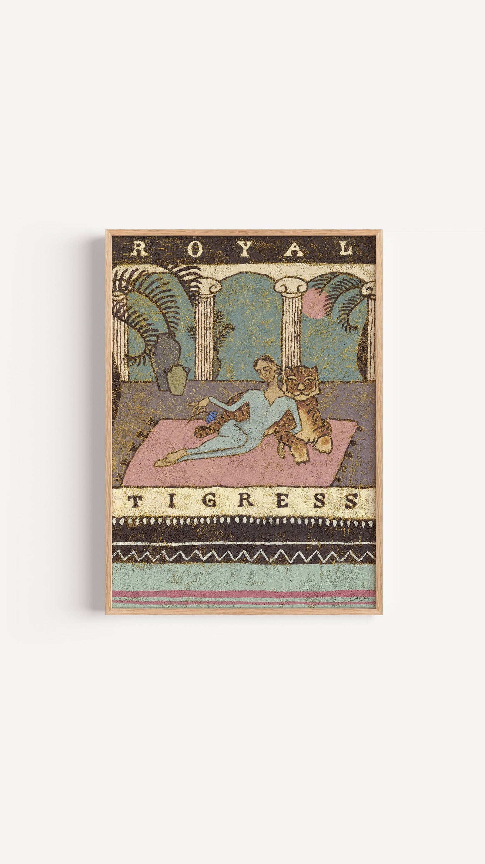 Royal Tigress - Bohemian Art Print