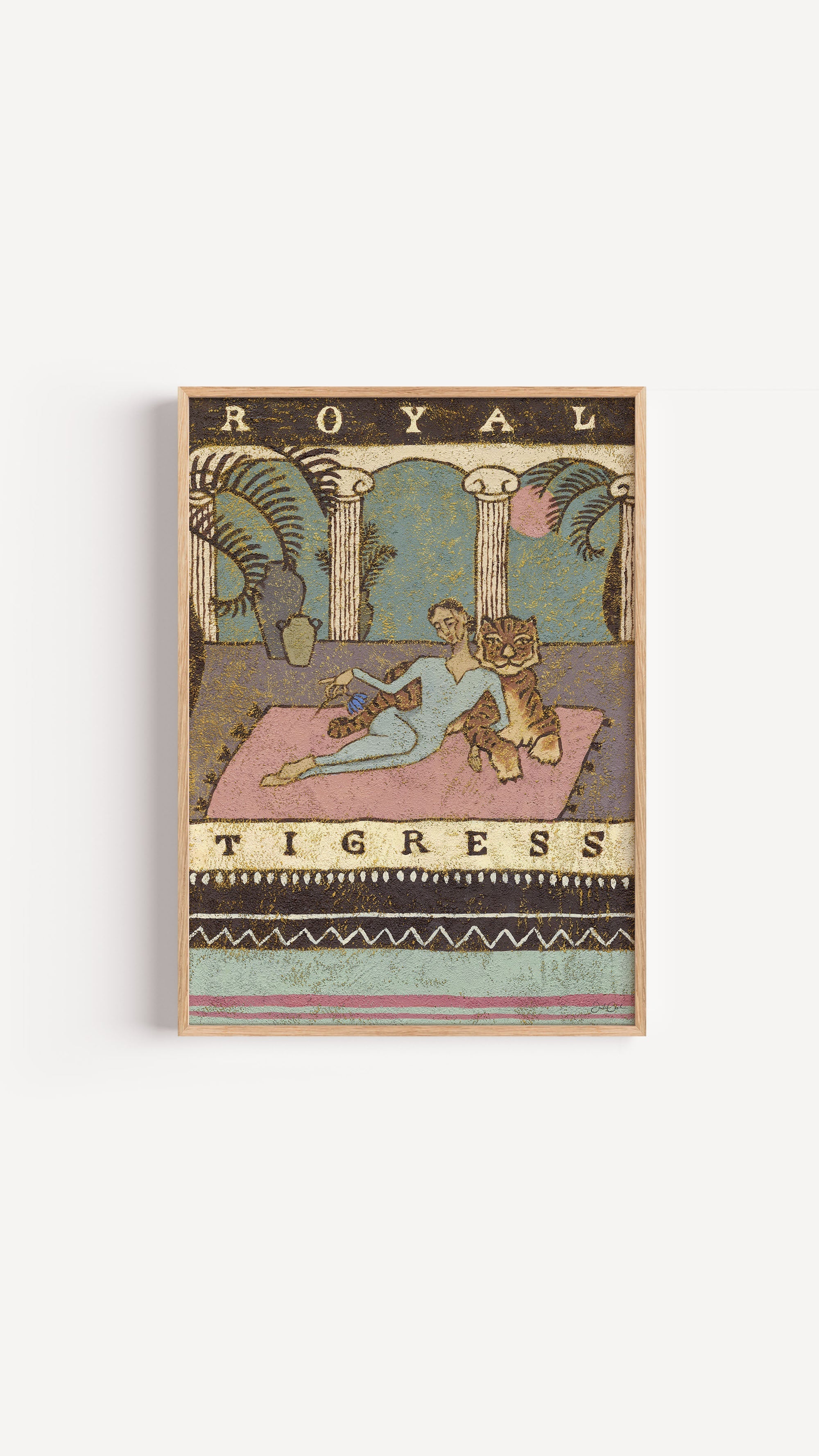 Royal Tigress - Bohemian Art Print