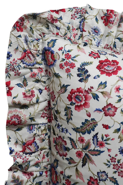 Ruffle Cushion made with Liberty Fabric EVA BELLE - Coco & Wolf