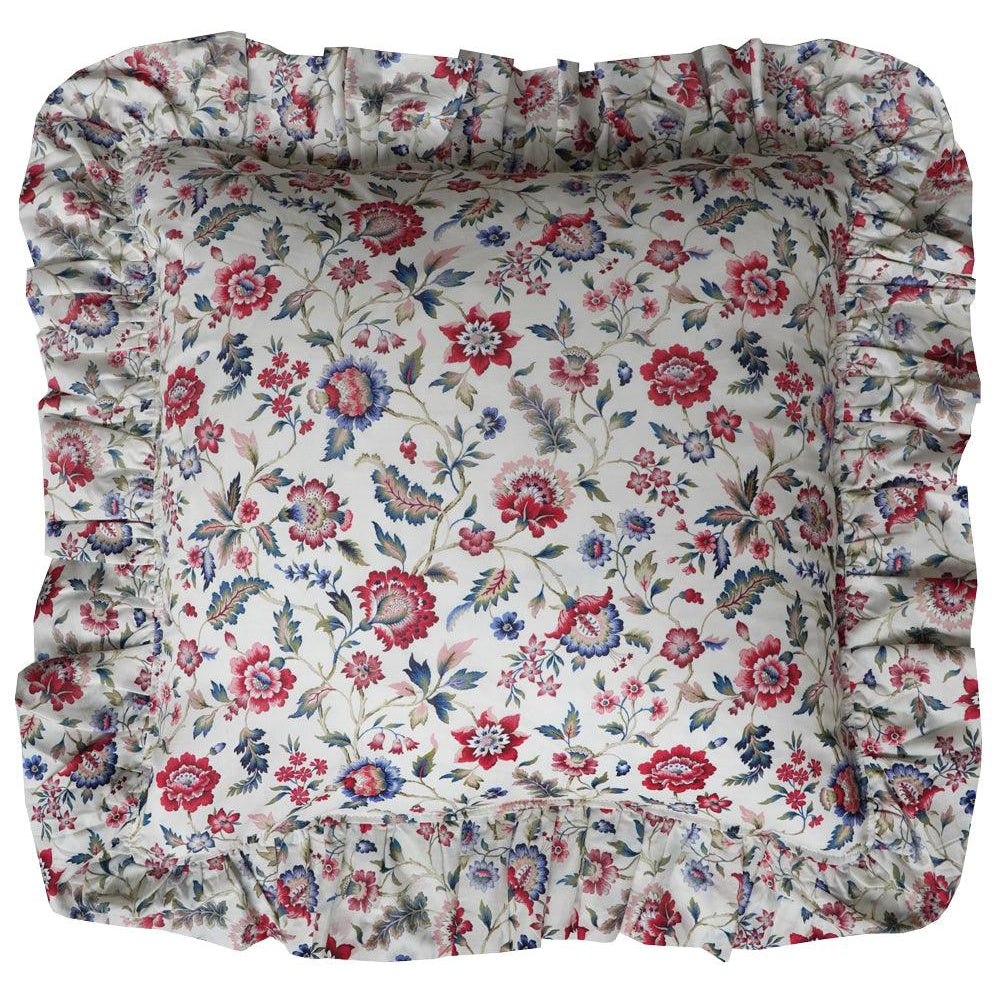 Ruffle Cushion made with Liberty Fabric EVA BELLE - Coco & Wolf