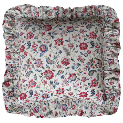 Ruffle Cushion made with Liberty Fabric EVA BELLE - Coco & Wolf
