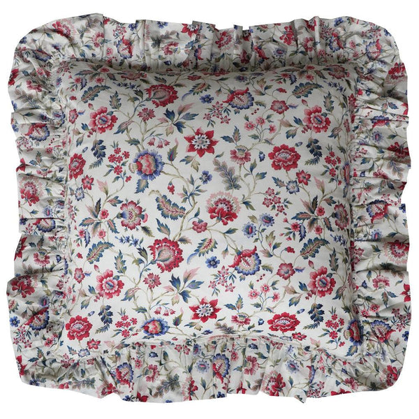 Ruffle Cushion made with Liberty Fabric EVA BELLE - Coco & Wolf
