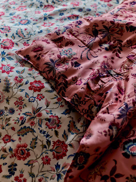 Reversible Silk Ruffle Edge Heirloom Quilt made with Liberty Fabric EVA BELLE & JANNAH - Coco & Wolf