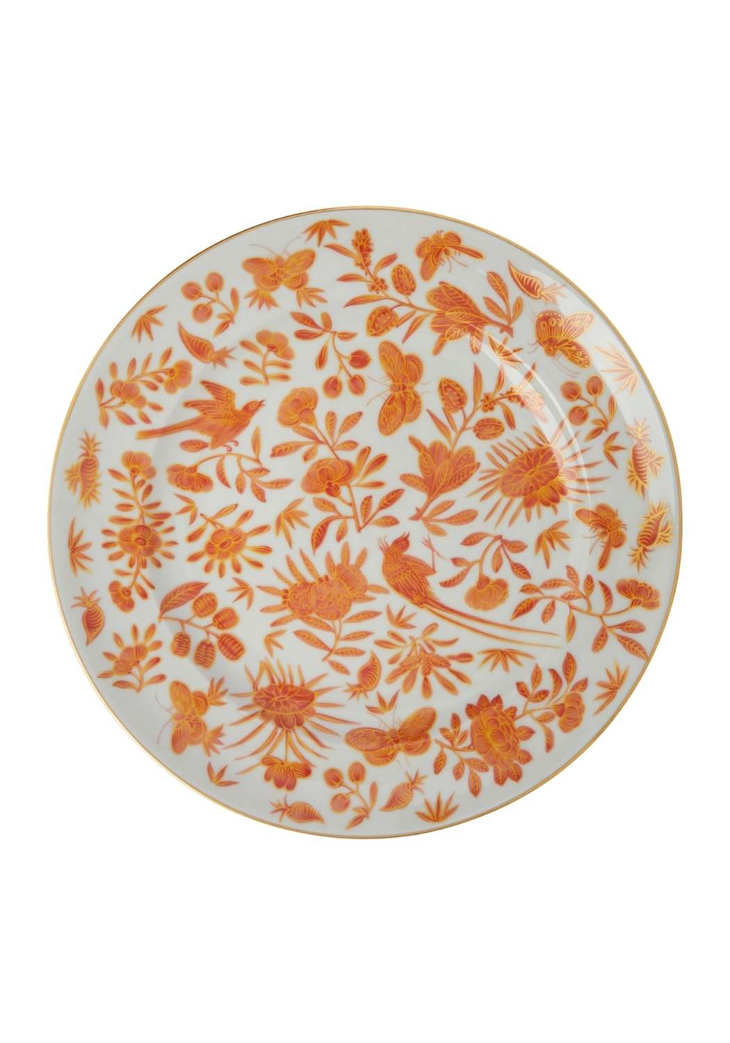 Sacred Bird and Butterfly Mottahedeh Archival Revival Dinner Plates - Set of 4 - Casa by Josephine Jenno