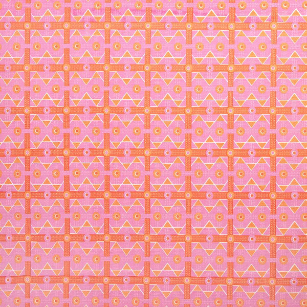 Pink Charbagh Fabric