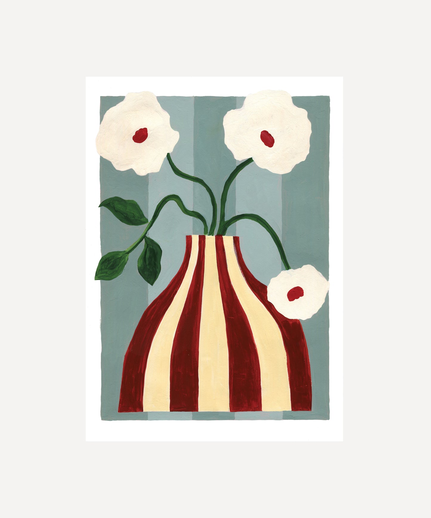 Sage Blooms, Original Flower Still Life Painting