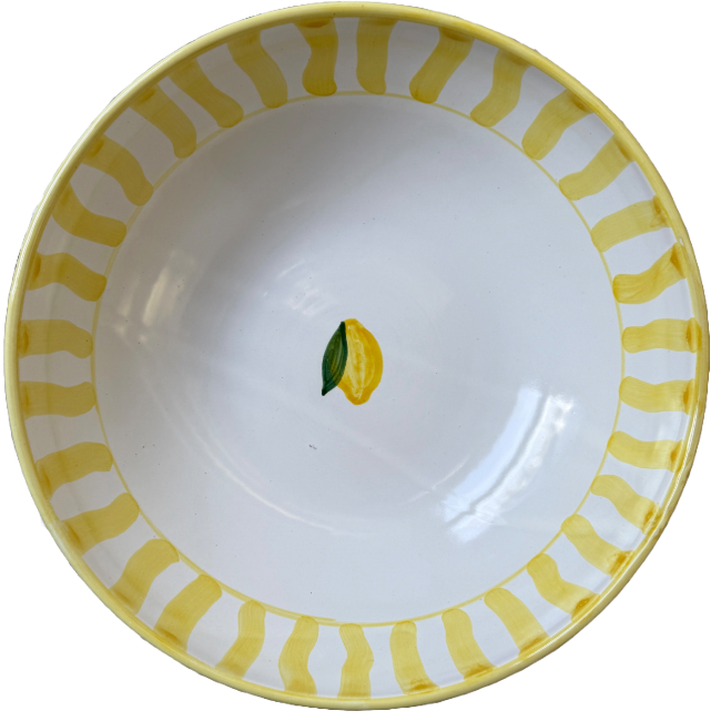 Yellow Capri Serving Bowl - 30 cm