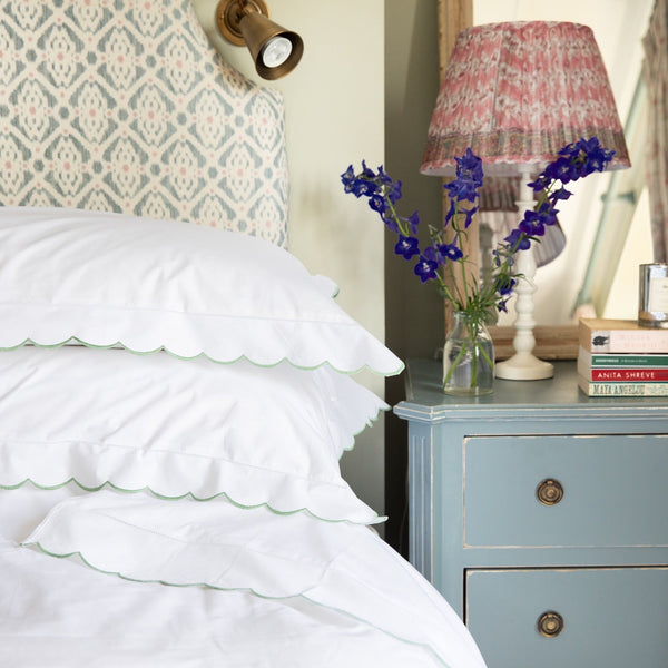 Sage Green Scallop Baby / Boudoir Pillowcase