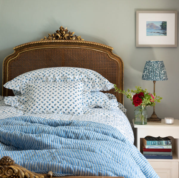 Blue Ditsy Baby / Boudoir Pillowcase
