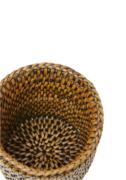 Rattan Bottle Holder - Brown