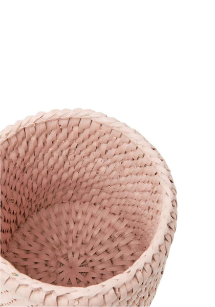 Rattan Bottle Holder - Pink