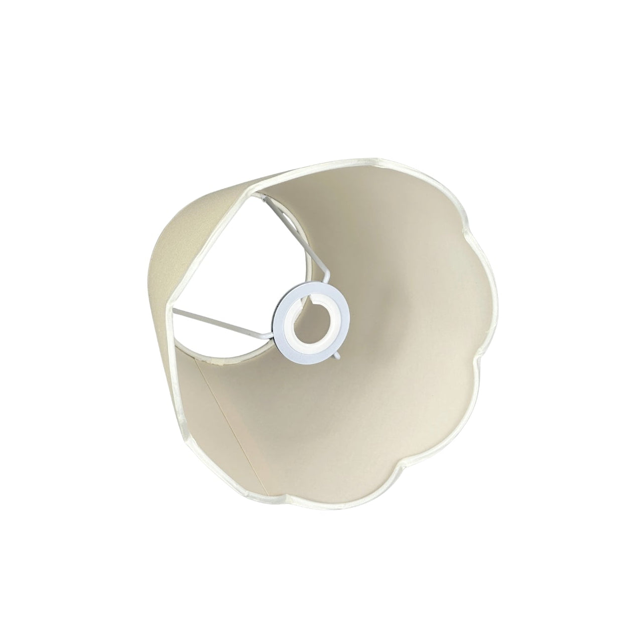 Lampshade White Scallop Large