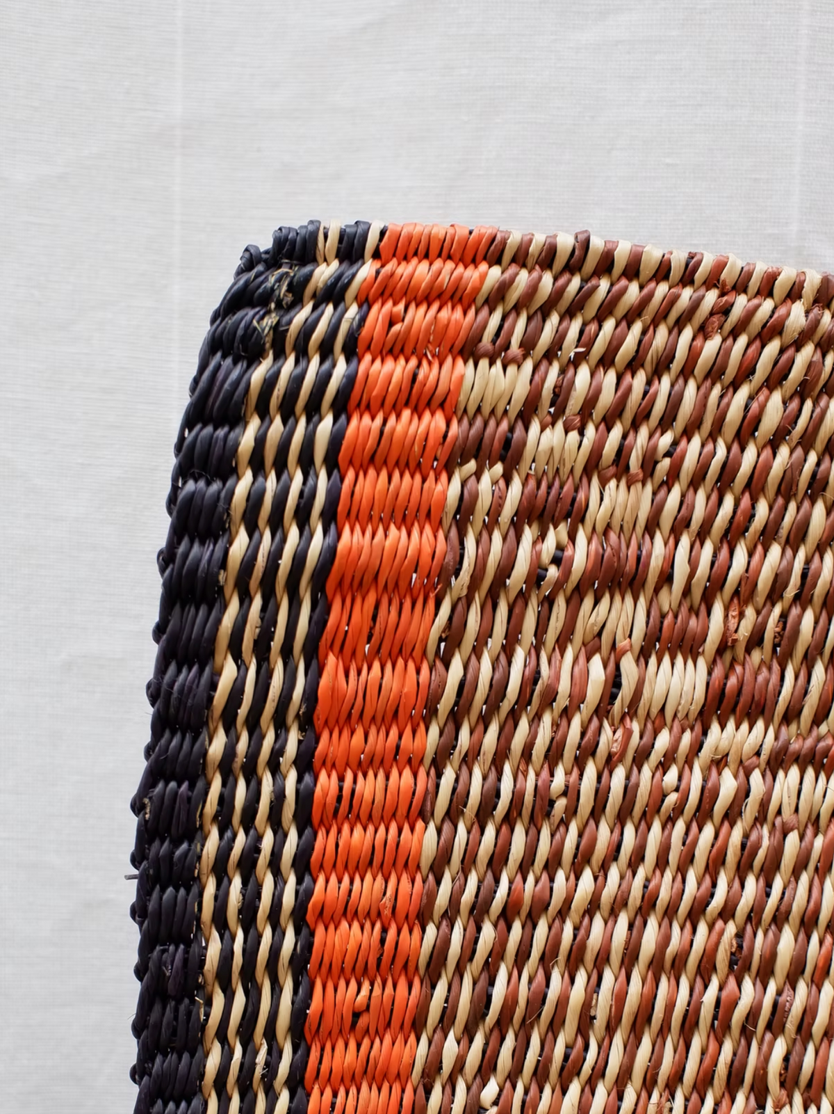 Unique Handwoven XL Bolga Fan from Ghana