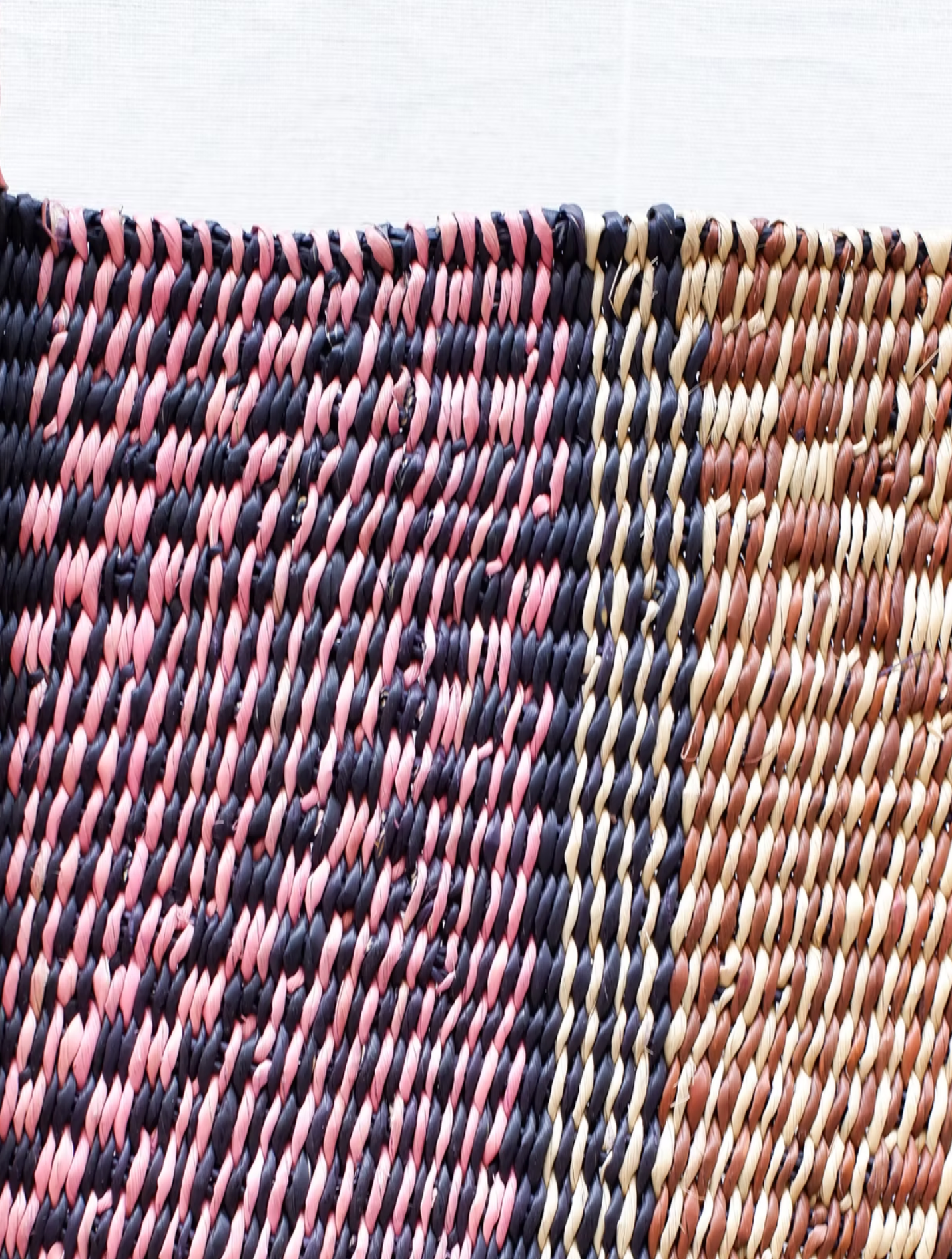 Unique Handwoven XL Bolga Fan from Ghana