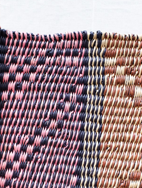 Unique Handwoven XL Bolga Fan from Ghana