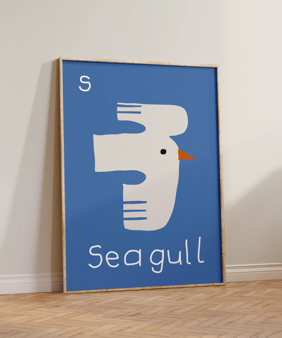 S for Seagull Print