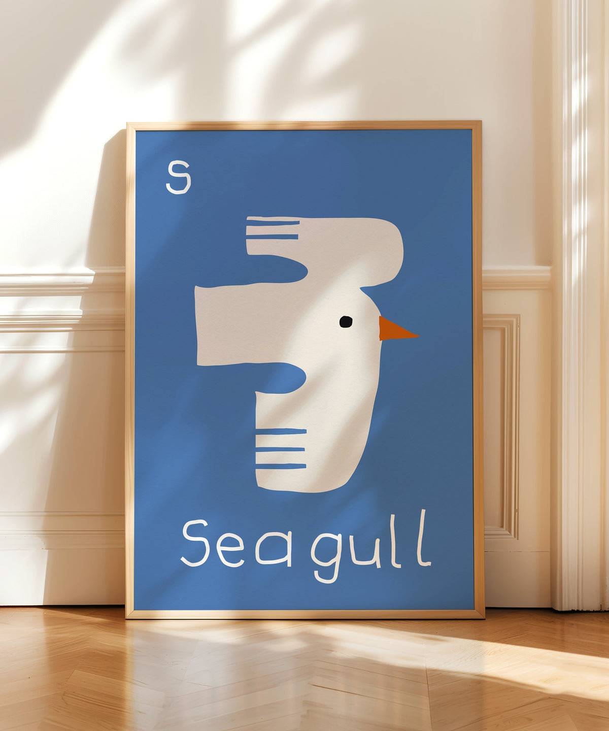 S for Seagull Print