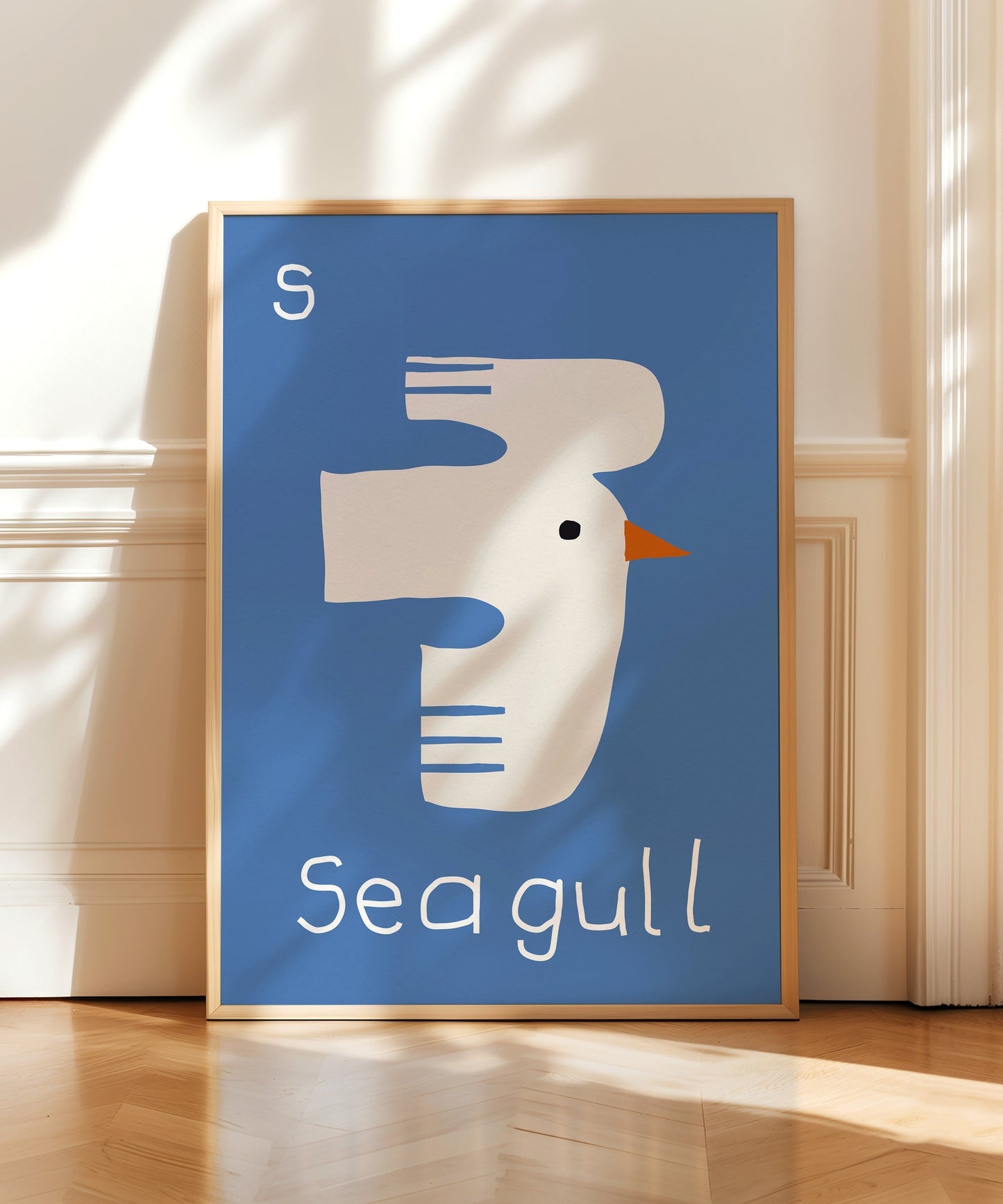 S for Seagull Print