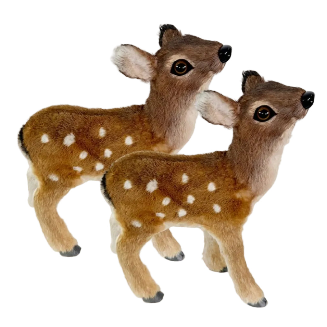 Bambi's Sophisticated Cousin: Spotted Deer - A pair