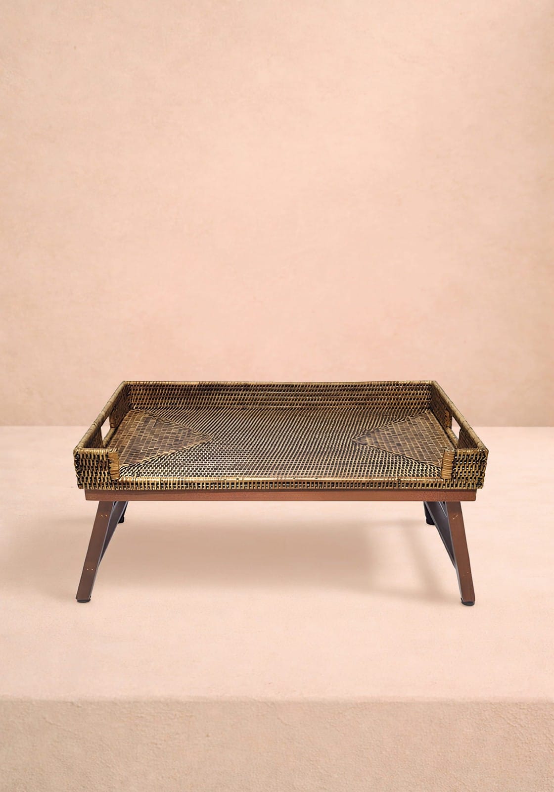 Serving Piece Rattan Breakfast Tray - Brown