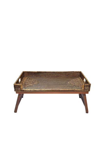 Serving Piece Rattan Breakfast Tray - Brown