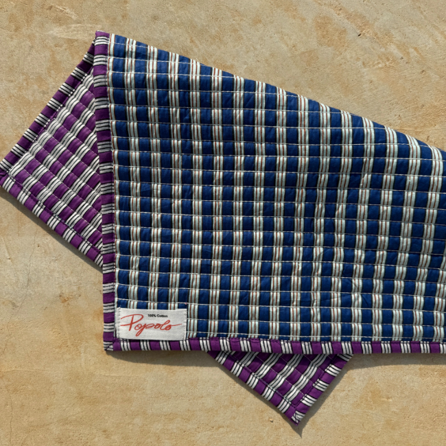 Striped Placemat Blue Et Purple