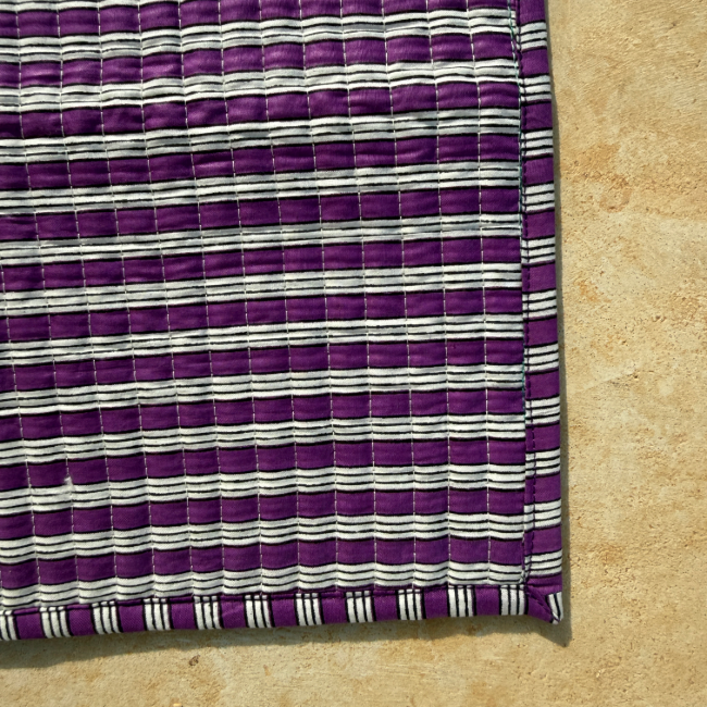 Striped Placemat Blue Et Purple