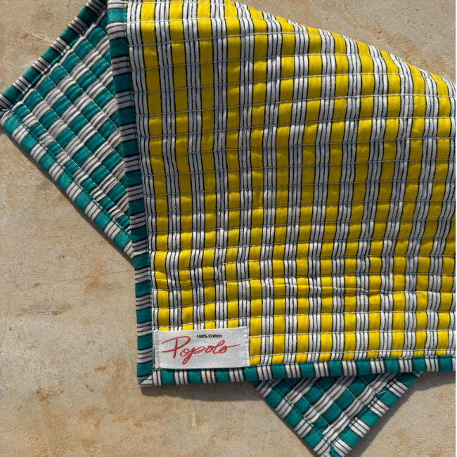 Striped Placemat Yellow Et Green