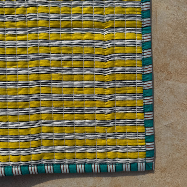 Striped Placemat Yellow Et Green