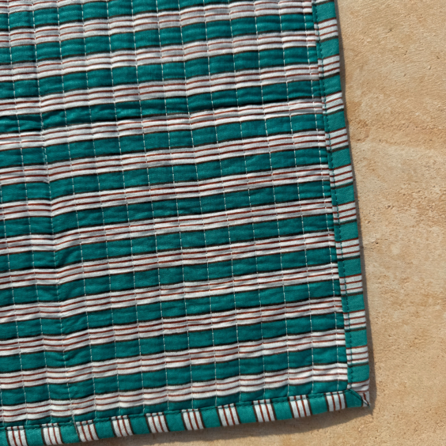 Striped Placemat Yellow Et Green