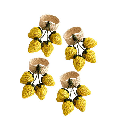 Set of 4 Limone Napkin Rings - Casa Stilo