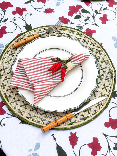 Set of 4 Peperoncini Napkin Rings - Casa Stilo