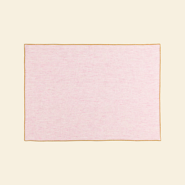 The Pink & White Stripes Linen Placemats (set of 2)