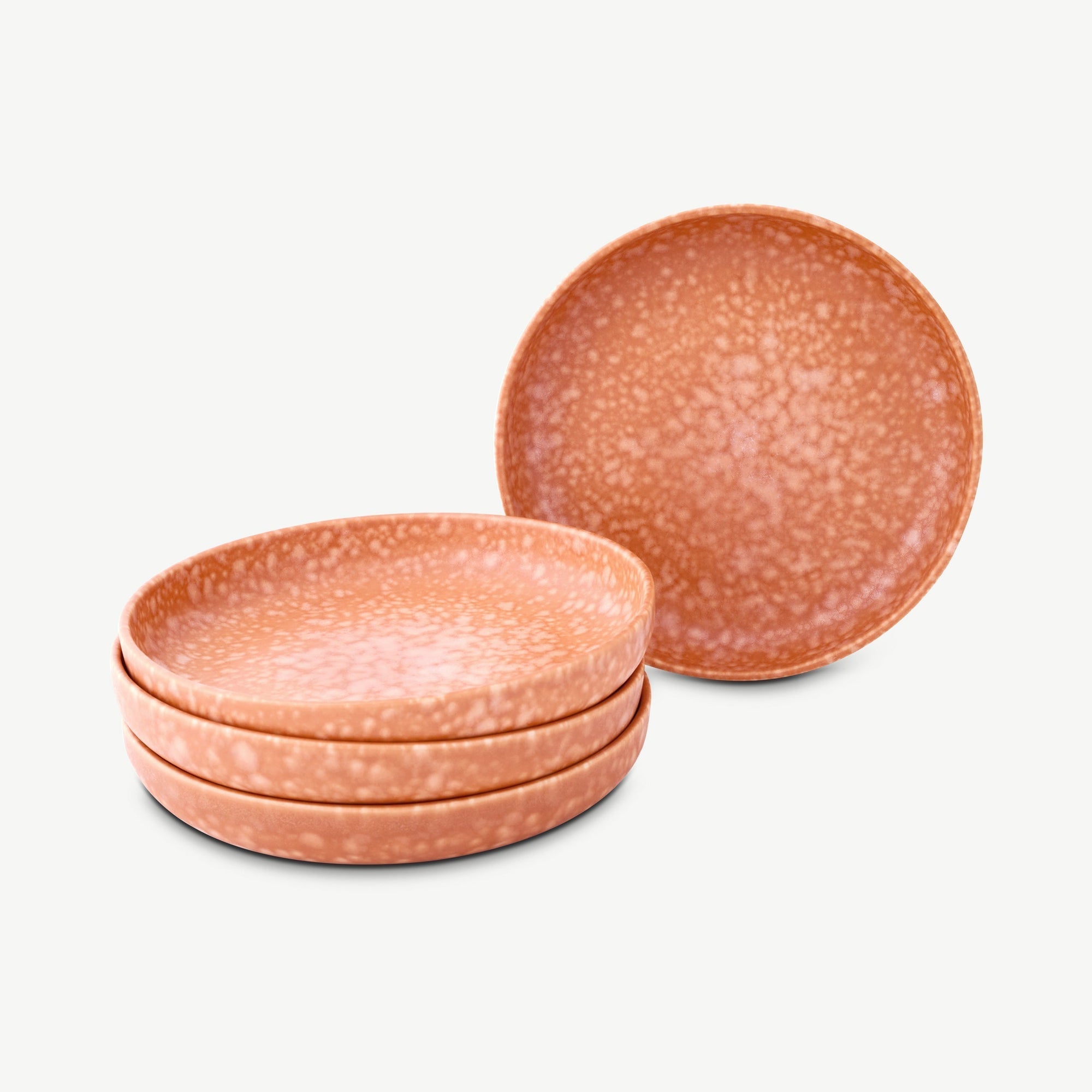 LoHo Pasta Bowls Set of 4, Terracotta Reactive Glaze