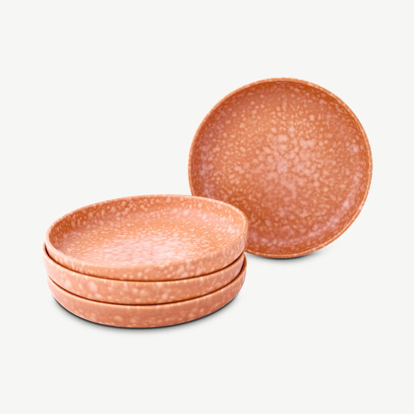 LoHo Pasta Bowls Set of 4, Terracotta Reactive Glaze