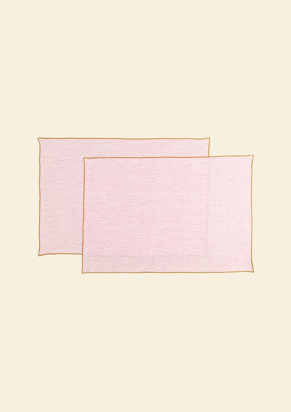 The Pink & White Stripes Linen Placemats (set of 2)