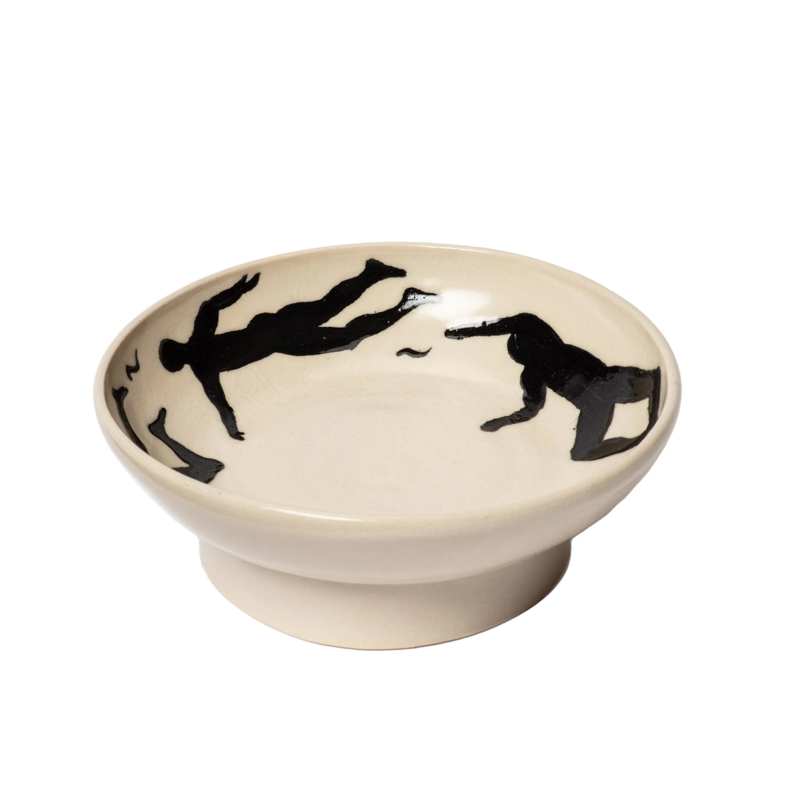 Shallow Swimmer Footed Dish