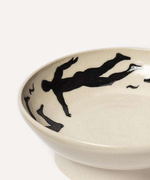 Shallow Swimmer Footed Dish